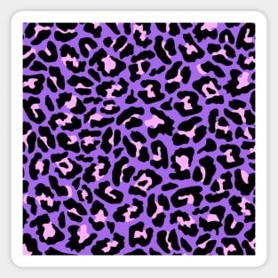 Pink and Purple Cheetah Print Sticker